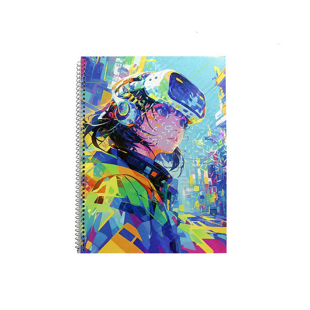 إسكتش A4 سلك - إنجليزي - 80 ورقة - 3 إسكتش