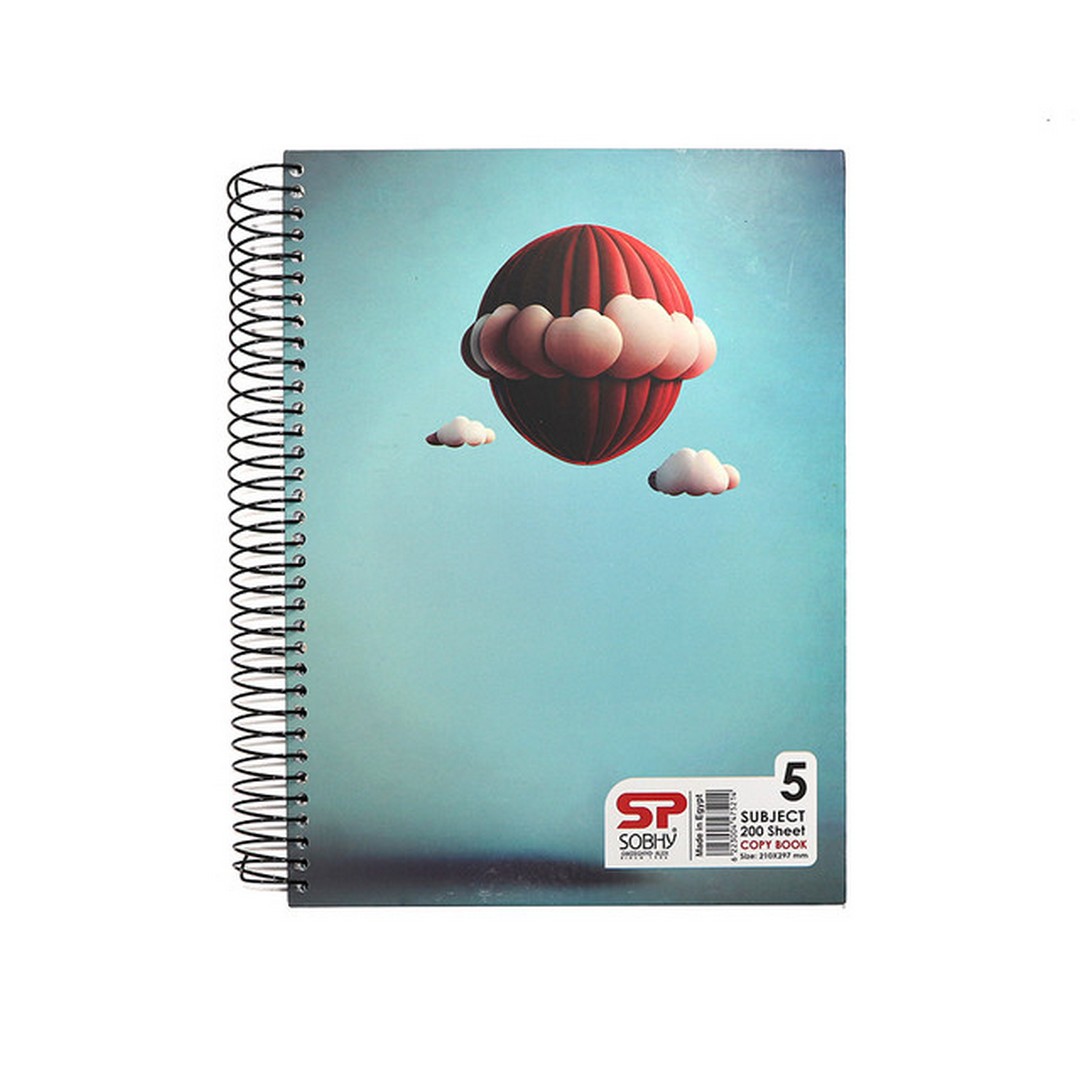 إسكتش سلك A4 هارد كفر - 5 فواصل - 200 ورقة