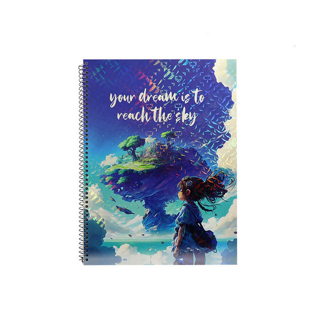 إسكتش A4 سلك - إنجليزي - 80 ورقة - 3 إسكتش