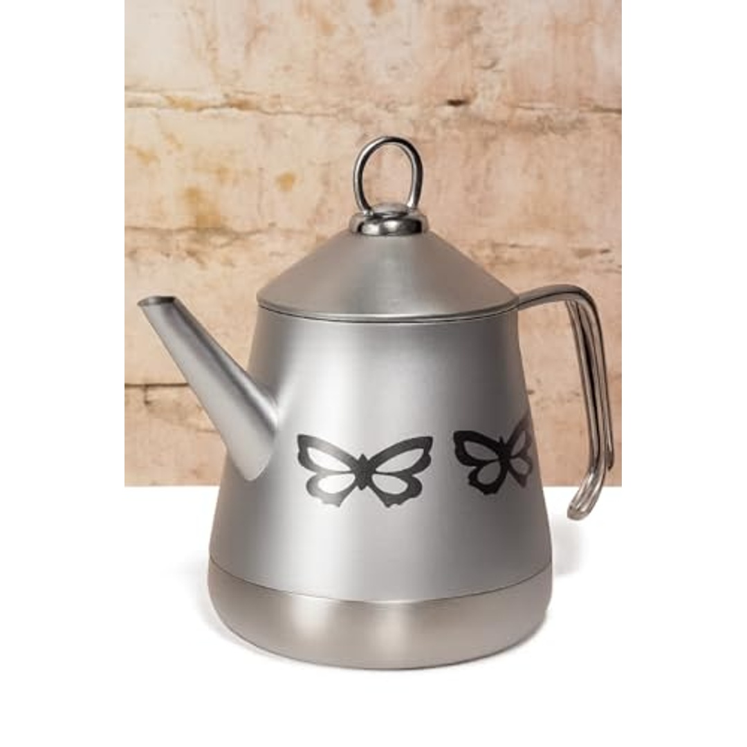 براد ستانليس ستيل بحفر شكل فراشة - 1 لتر