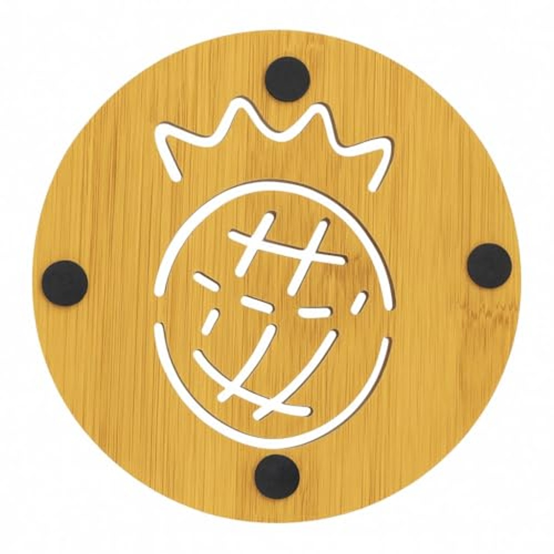 قاعدة خشبية دائرية للأطباق الساخنة والأكواب - 30729