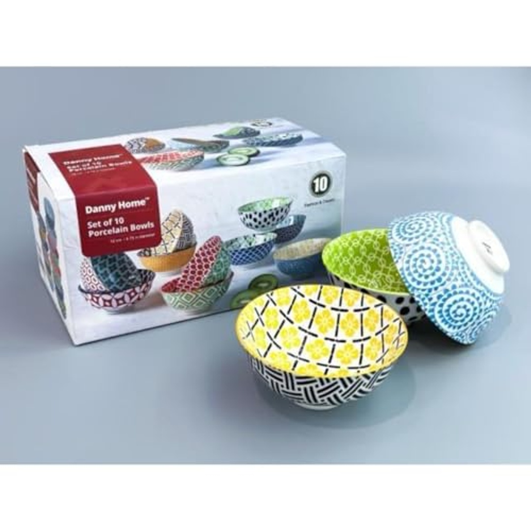طقم أطباق سيراميك من داني هوم - 10 قطع - SE-005