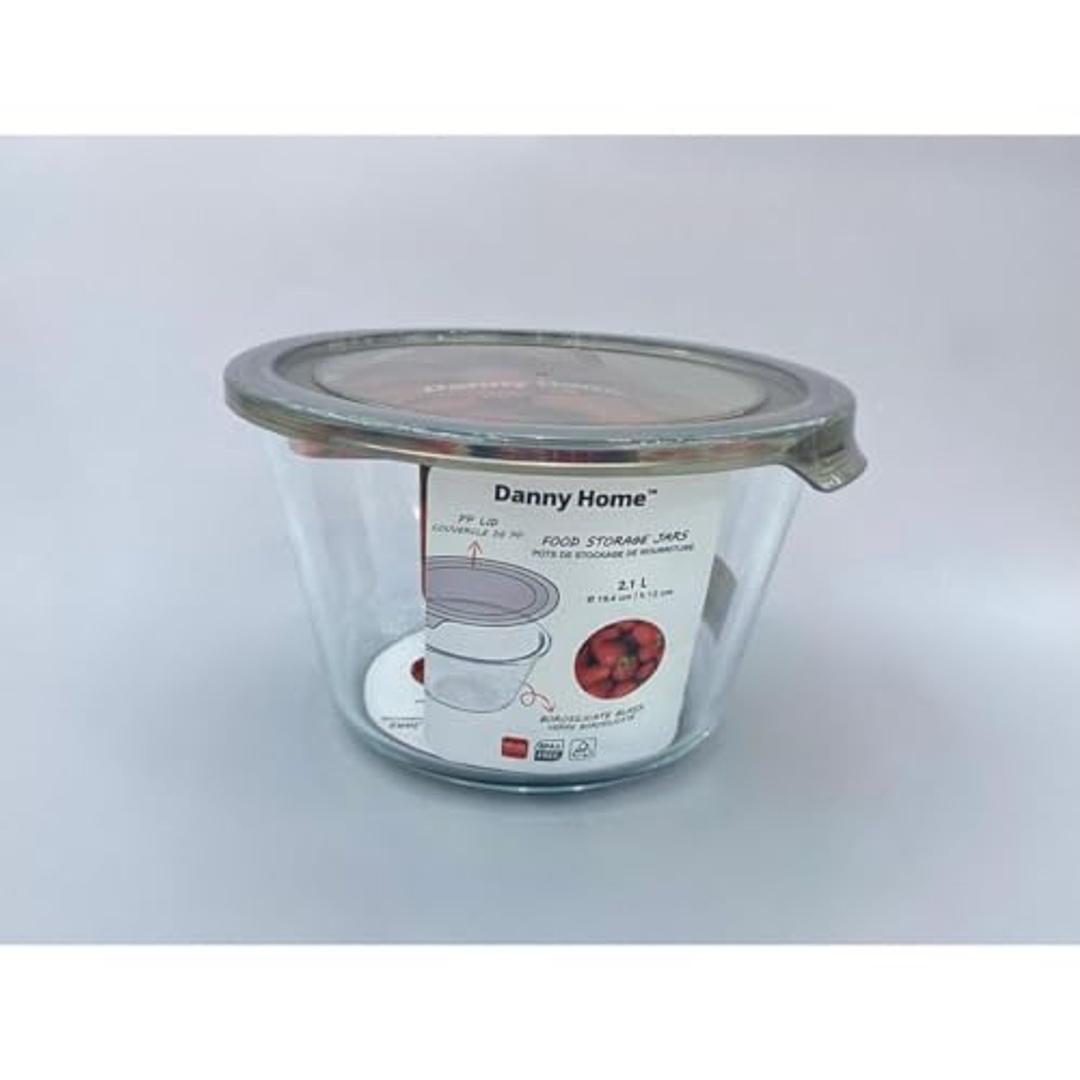 علبة ثلاجة زجاجية داني هوم - 1 لتر - BXH10-02