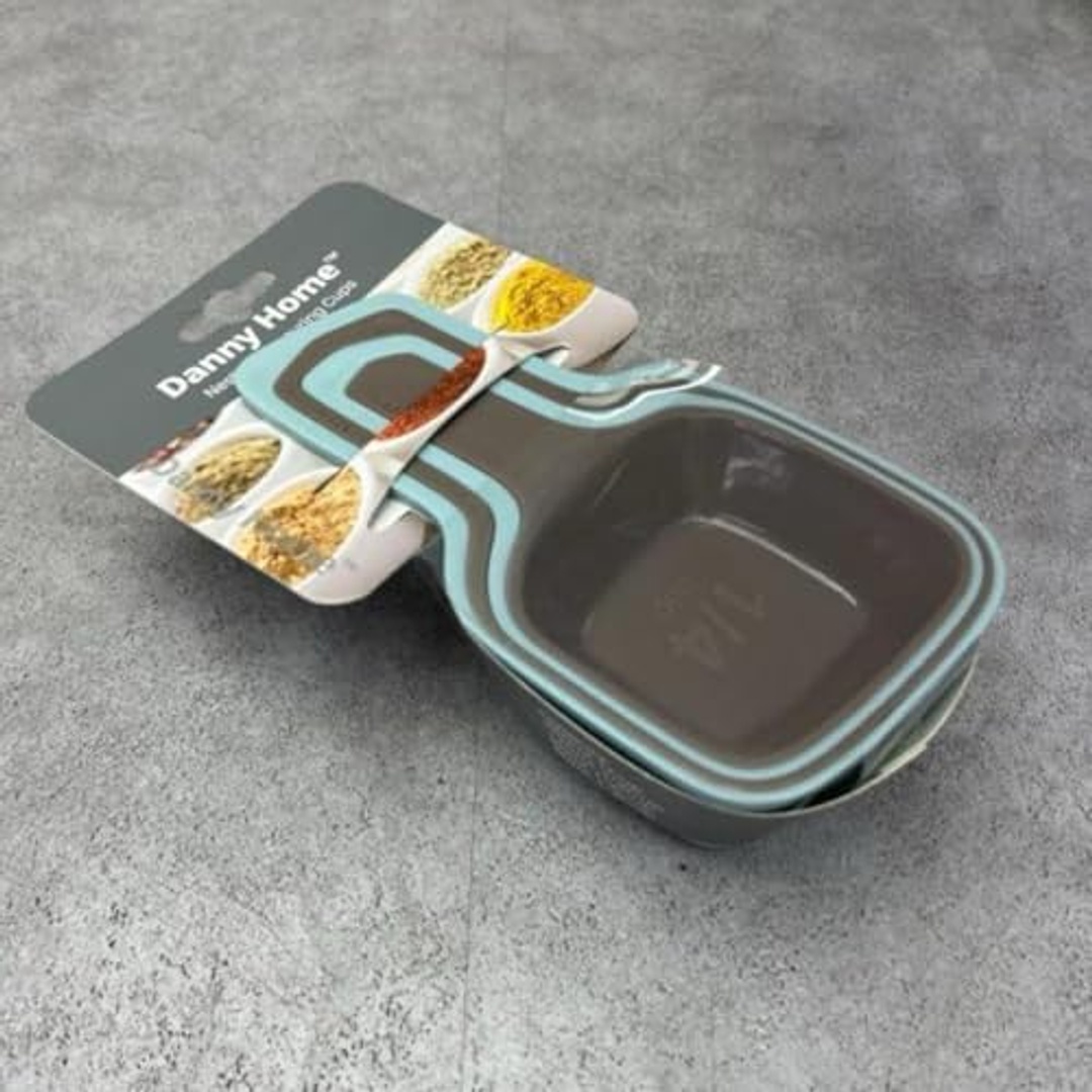 طقم تقديم بلاستيك داني هوم - 4 قطع - DH0570-BLUE