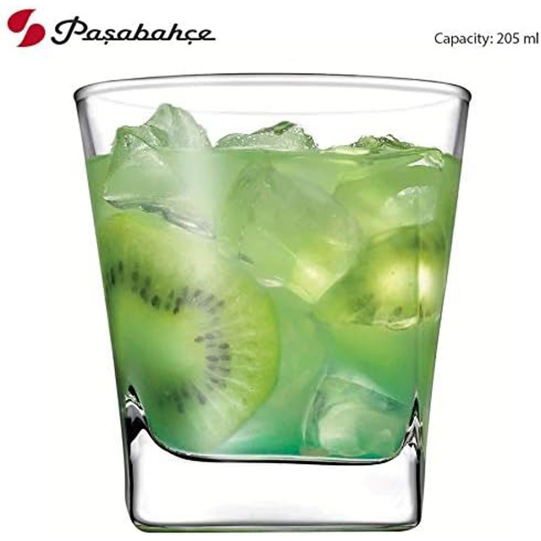 طقم أكواب زجاجية من باشابتشي كاريه - 205 مل - 6 قطع