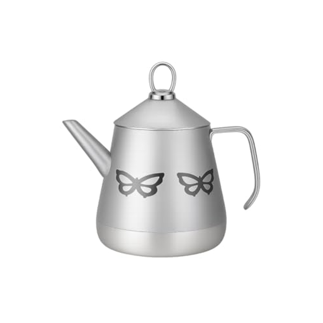 براد ستانليس ستيل بحفر شكل فراشة - 1 لتر