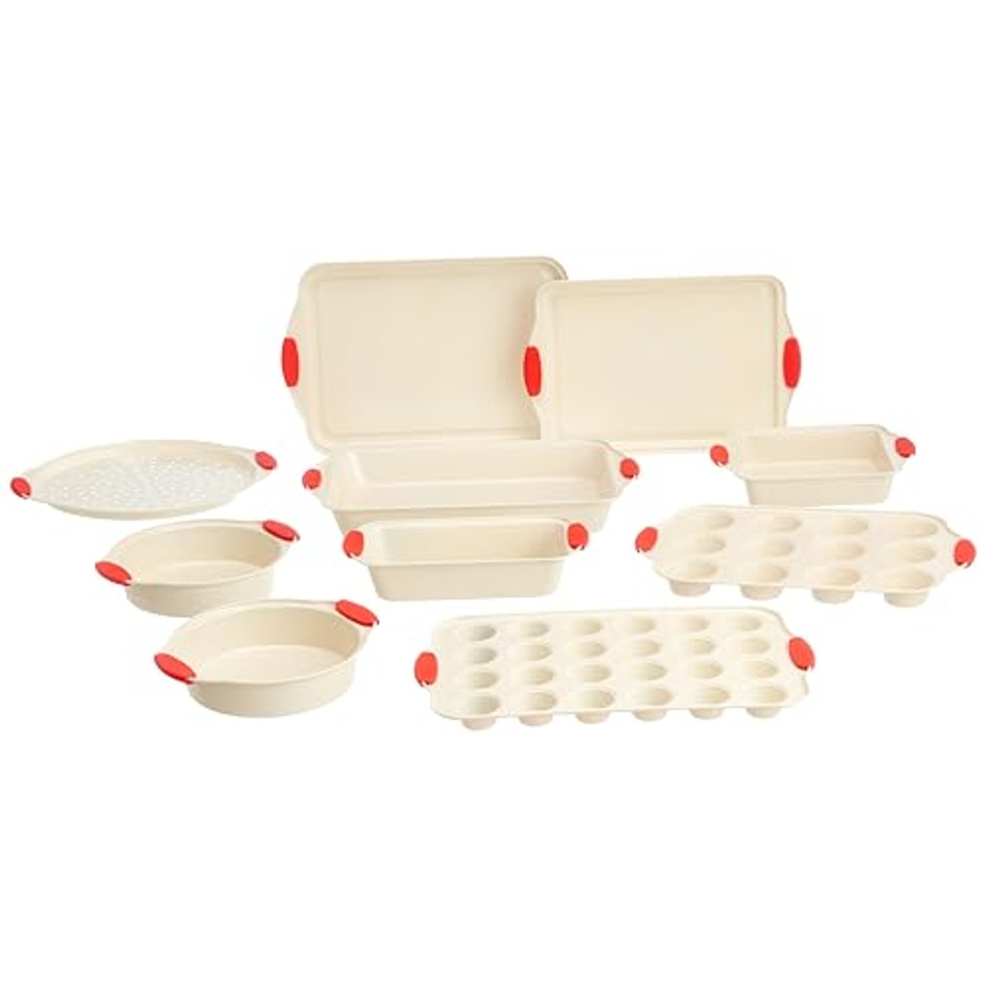 طقم قوالب خيز و كيك معدن - 10 قطع