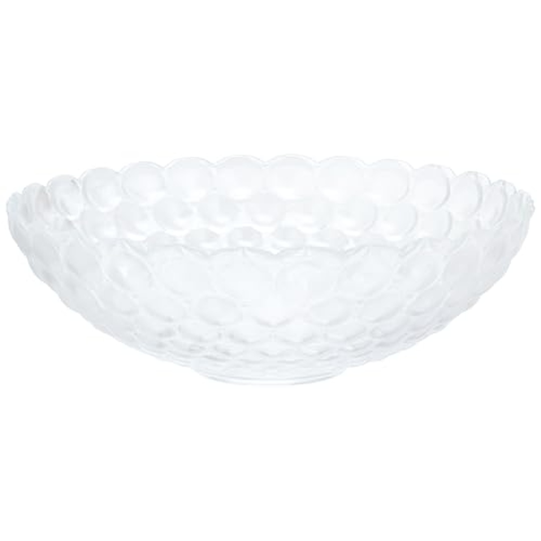 طبق زجاجي بتصميم فقاعات لتقديم الطعام والفاكهة