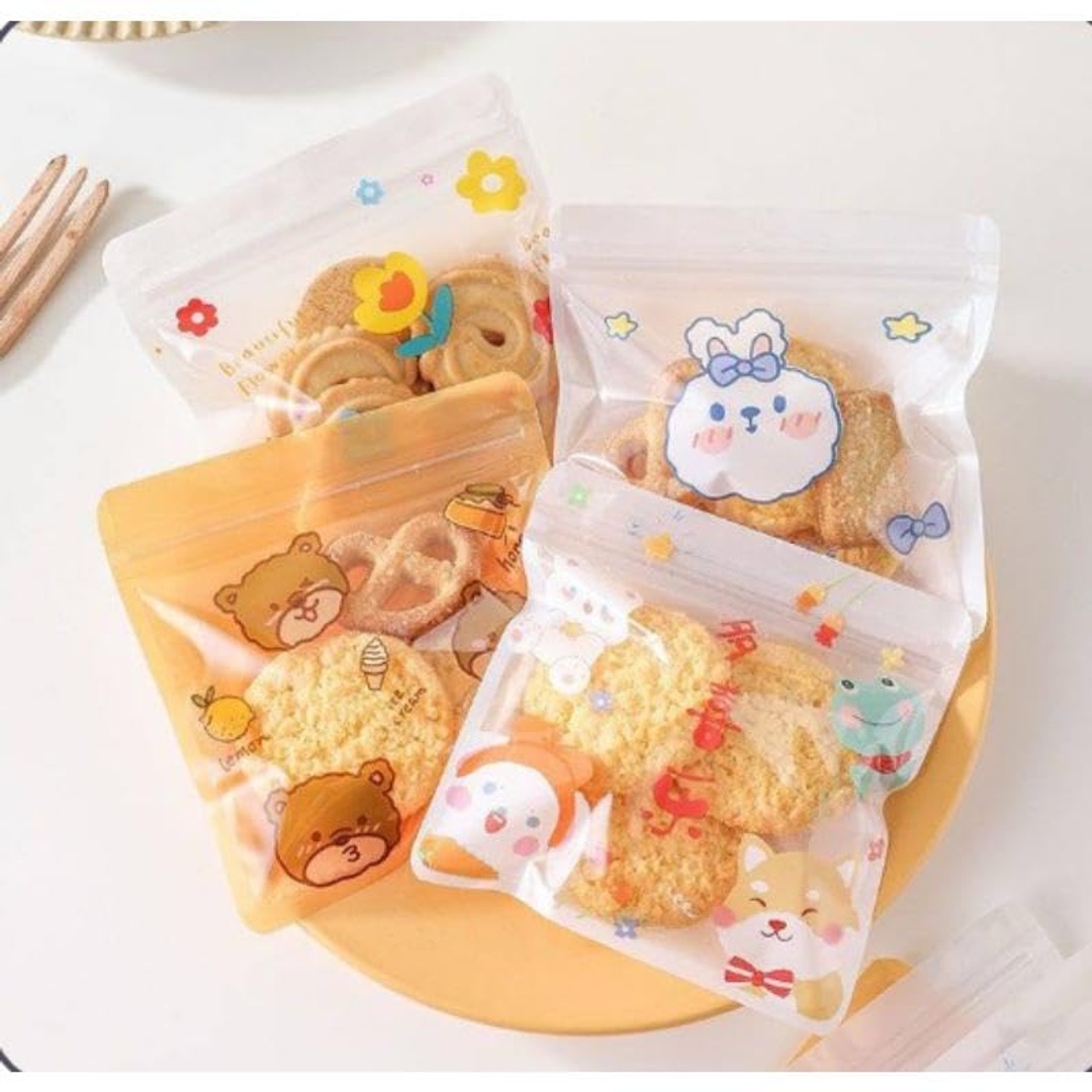 أكياس تخزين الطعام بلاستيك محكمة الغلق - 50 قطعة