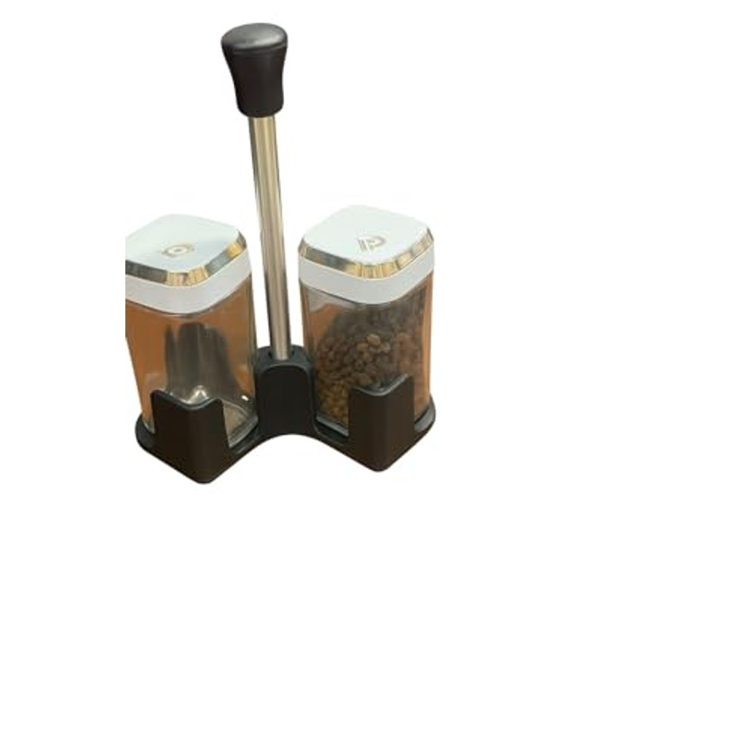 ملاحة للملح والفلفل مع حامل متين