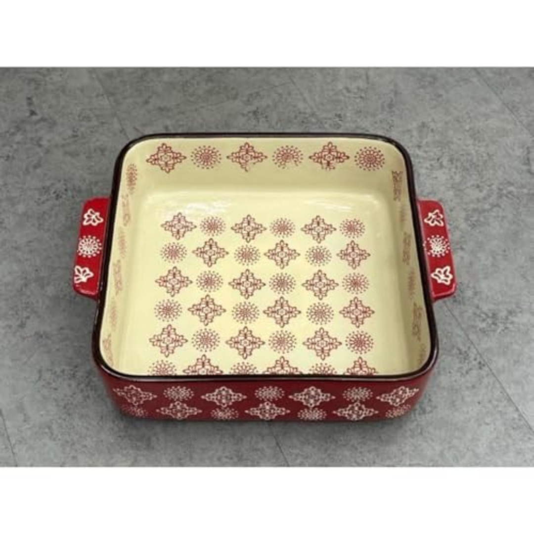 طاجن بورسلين مربع من داني هوم - 1.5 لتر - SM02-18