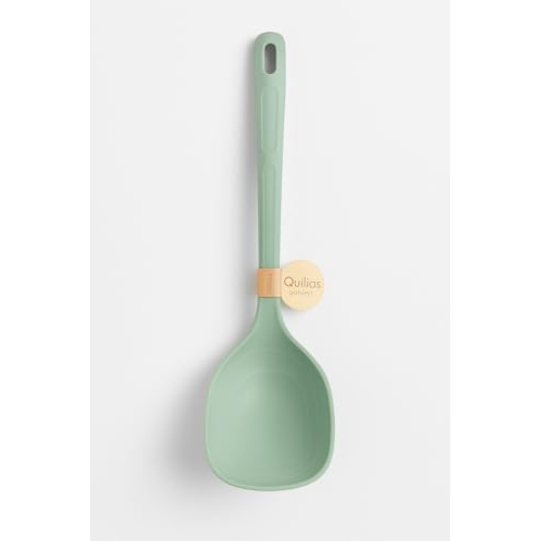 ملعقة طعام سيليكون خضراء للحساء والسوائل - 48387
