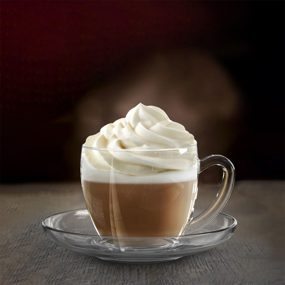 طقم شاي لافي بالطبق - 6 أكواب + 6 أطباق - زجاج شفاف