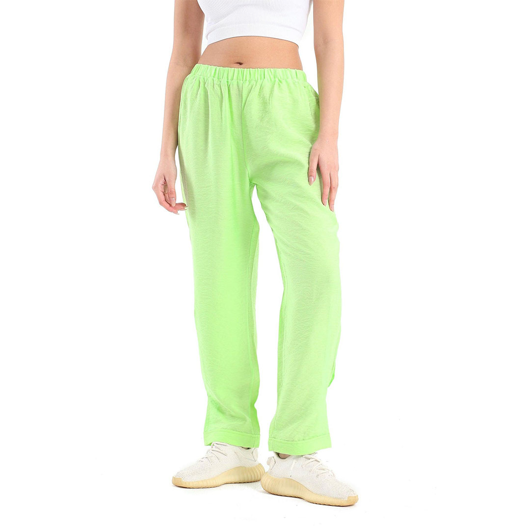 بنطلون بوي فريند حريمي كتان 17153