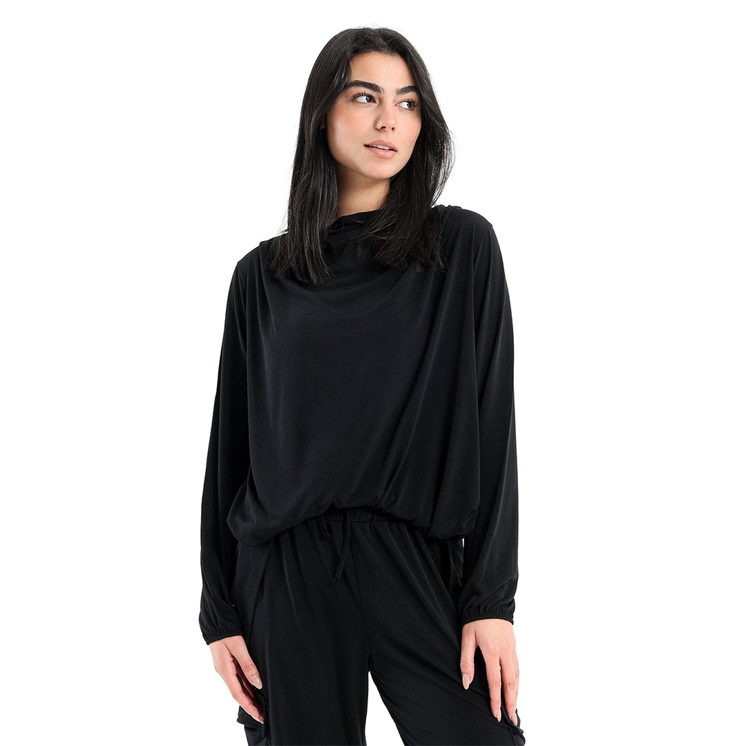 توب بكم طويل حريمي - أسود 17172