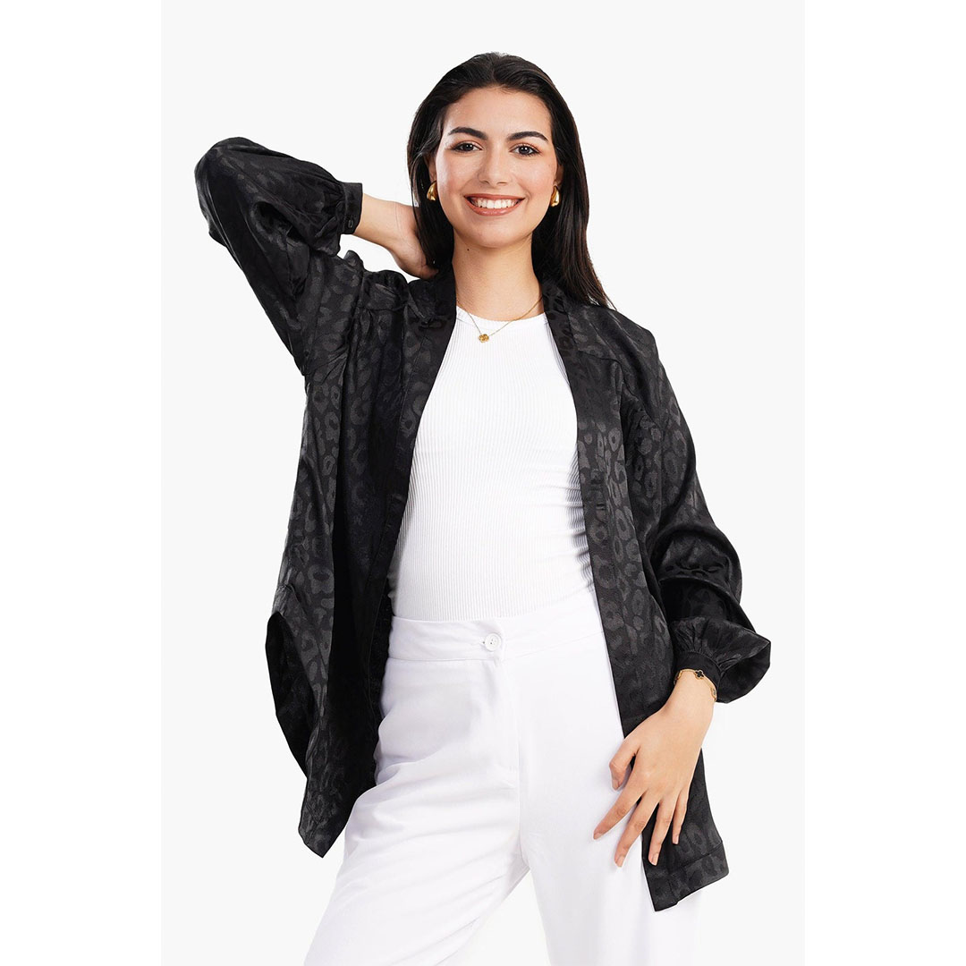 كرديجان مفتوح مطبوع حريمي 17285