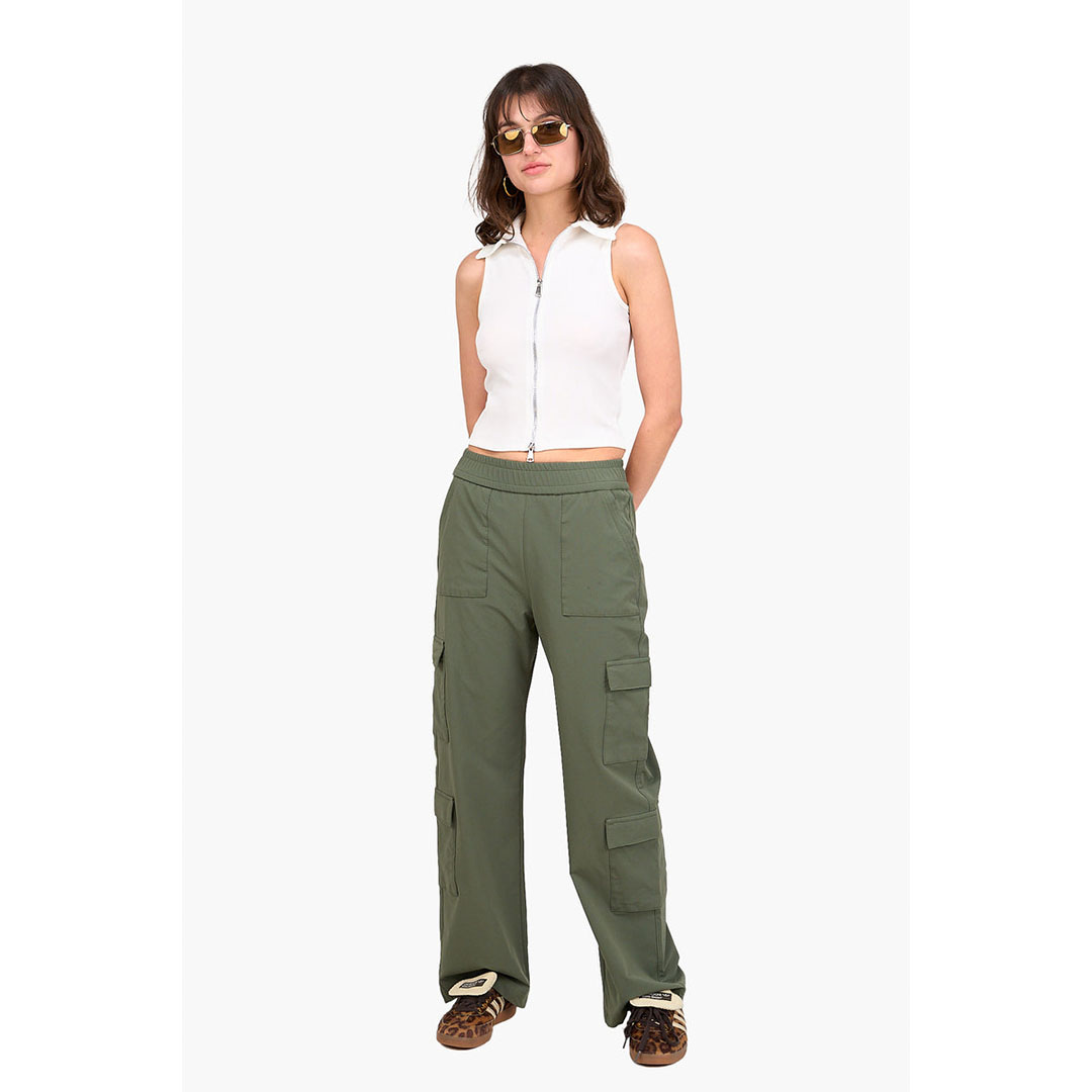 توب قصيرة مضلعة بدون أكمام حريمي 17769