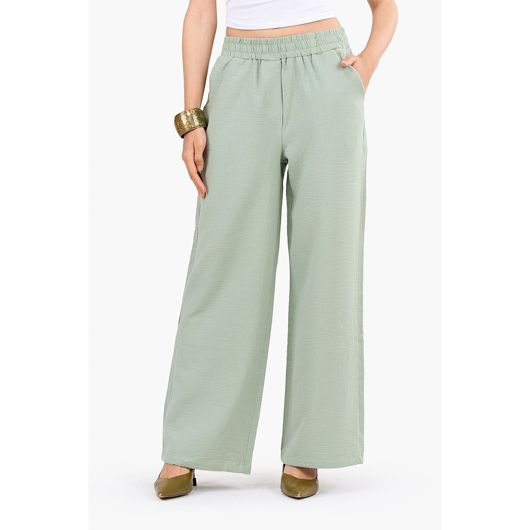 بنطلون تنسل واسع الساق 17821