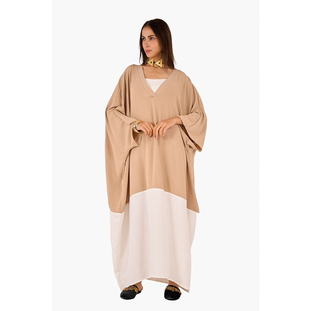 عباية ثنائية اللون حريمي 17850