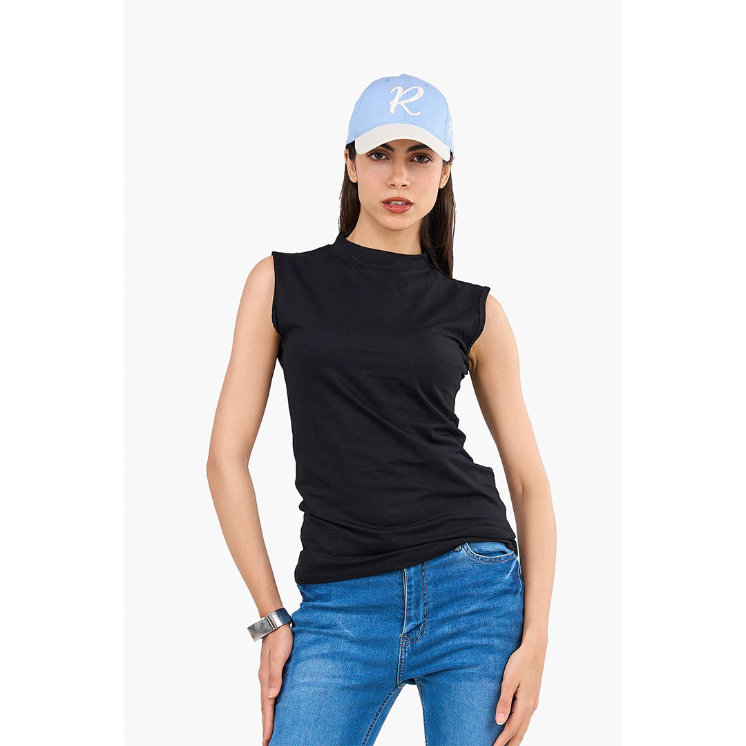 توب بدون أكمام رقبة عالية حريمي 17873