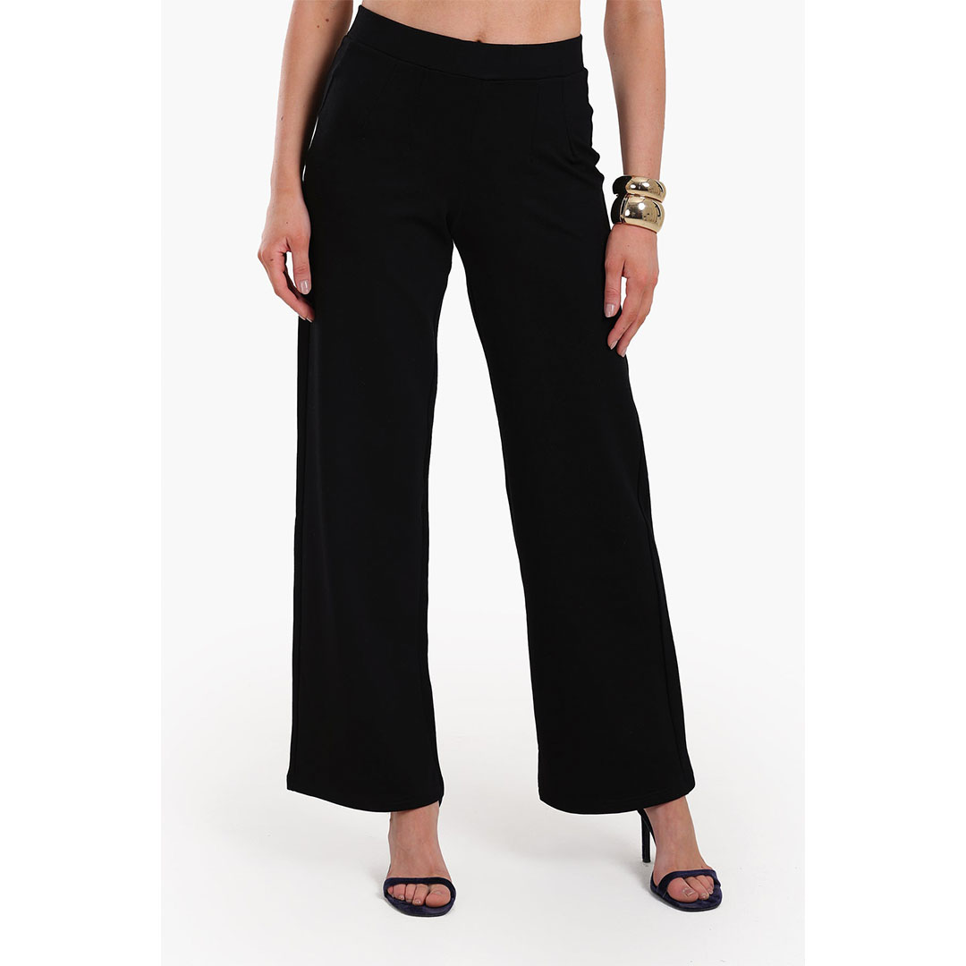 بنطلون جيرسي حريمي - أسود