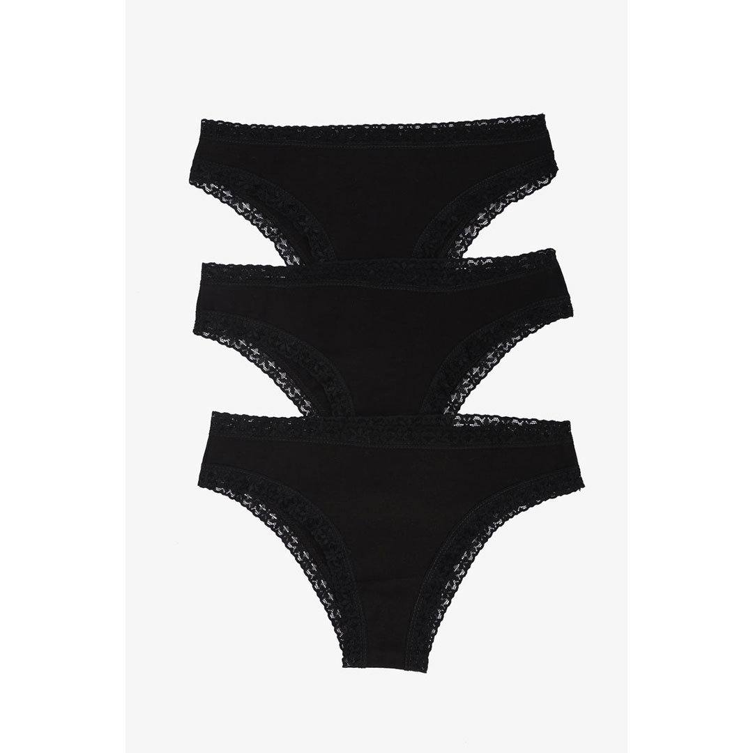 طقم بانتي حريمي قطن - 3 قطع