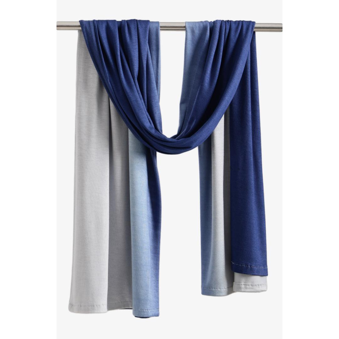 شال مستطيل ثنائي اللون حريمي - 18155