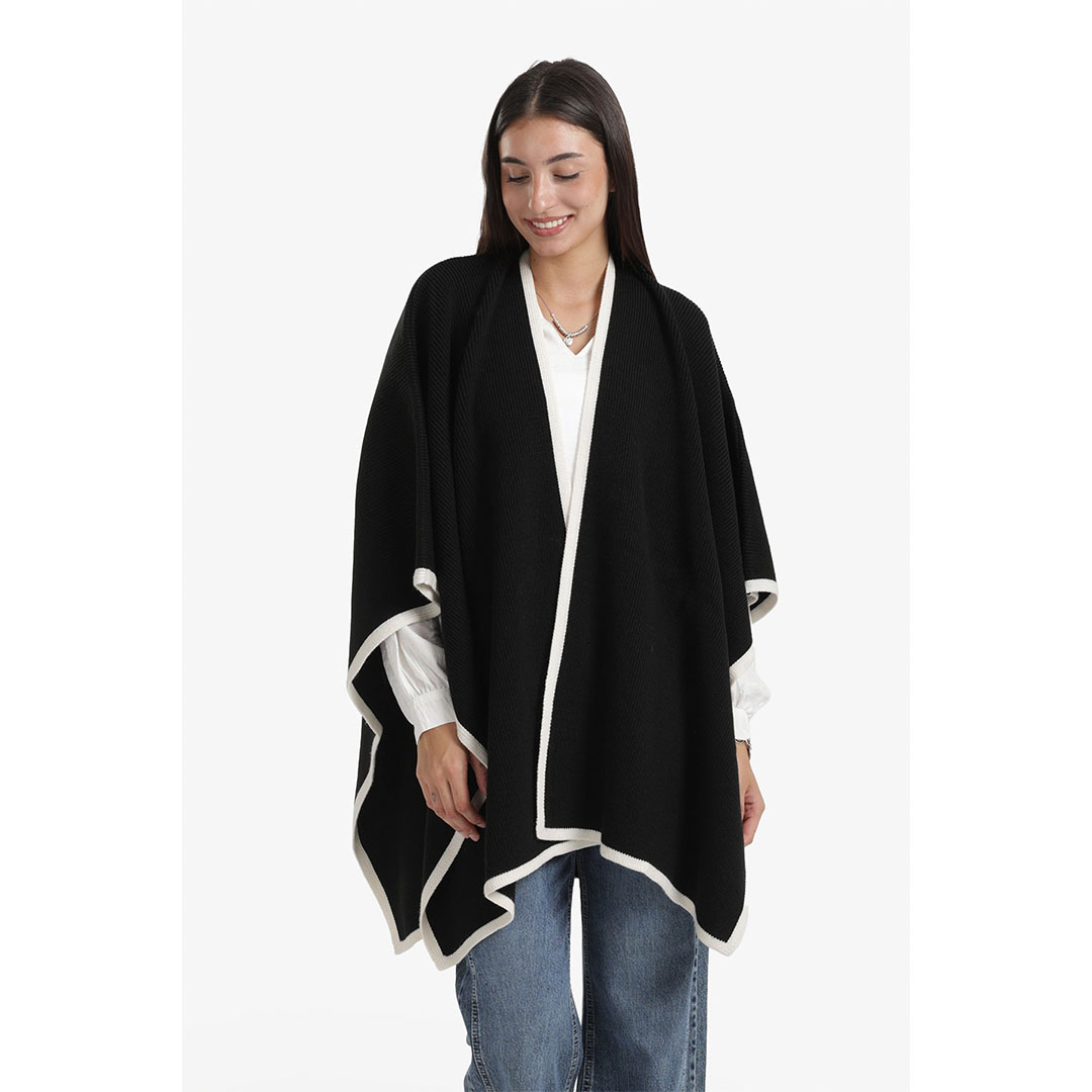 بونشو بزخارف ملونة حريمي