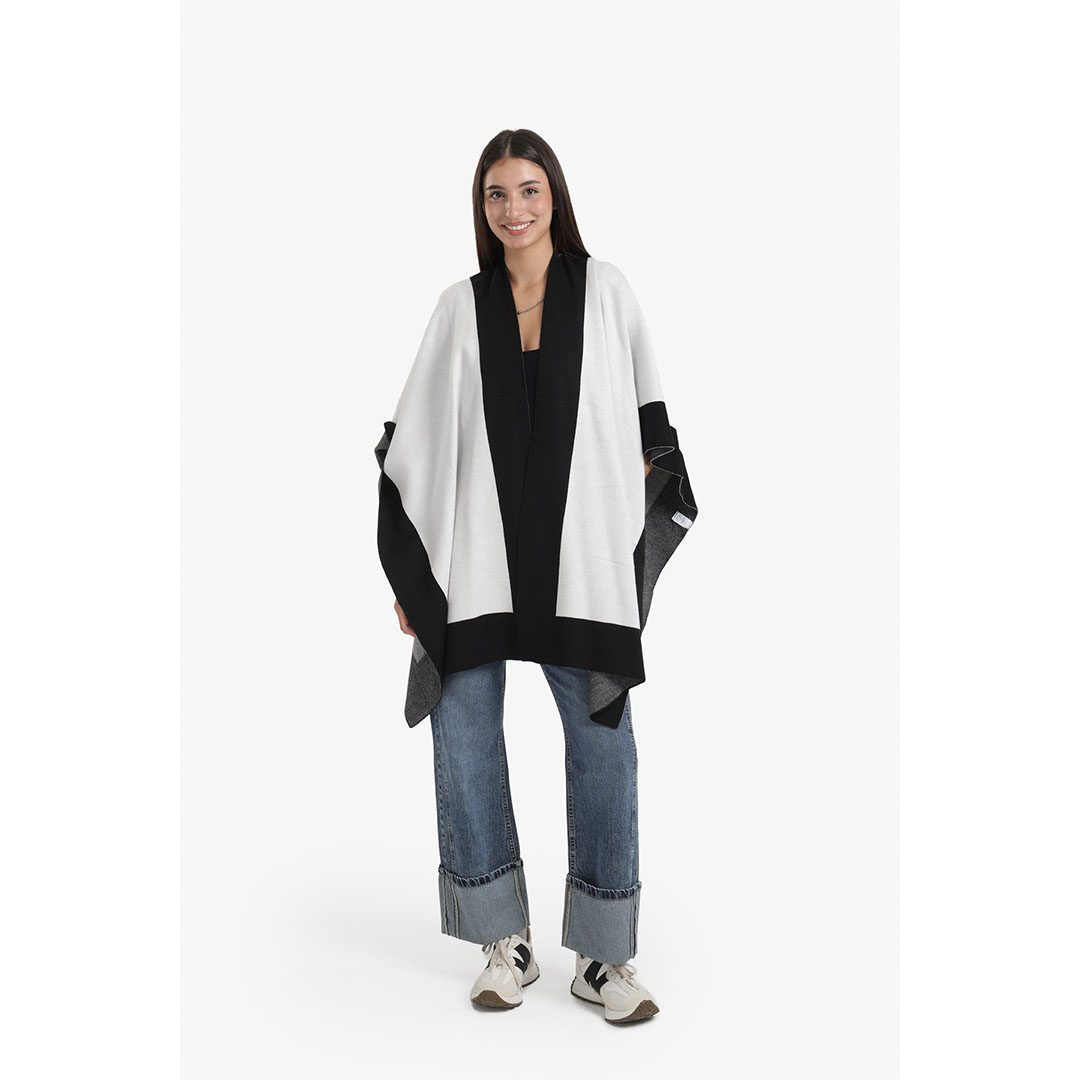 بونشو واسع ملون حريمي