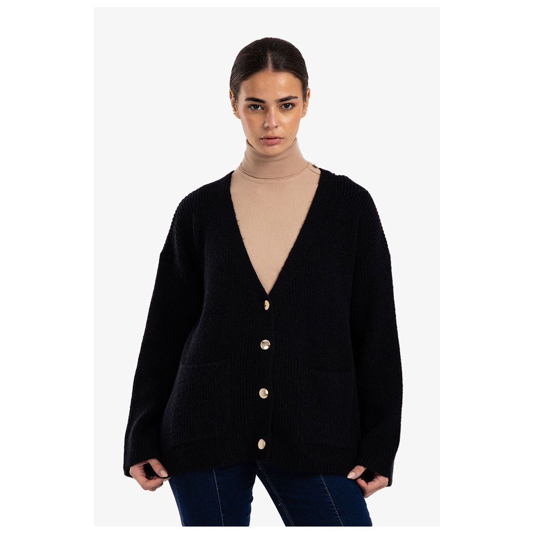 كارديجان مريح بأزرار حريمي - 18254