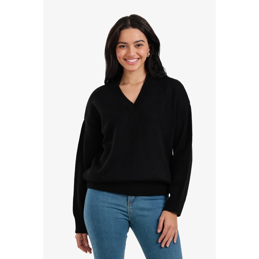 بلوفر بكتفين منسدلين - 18285