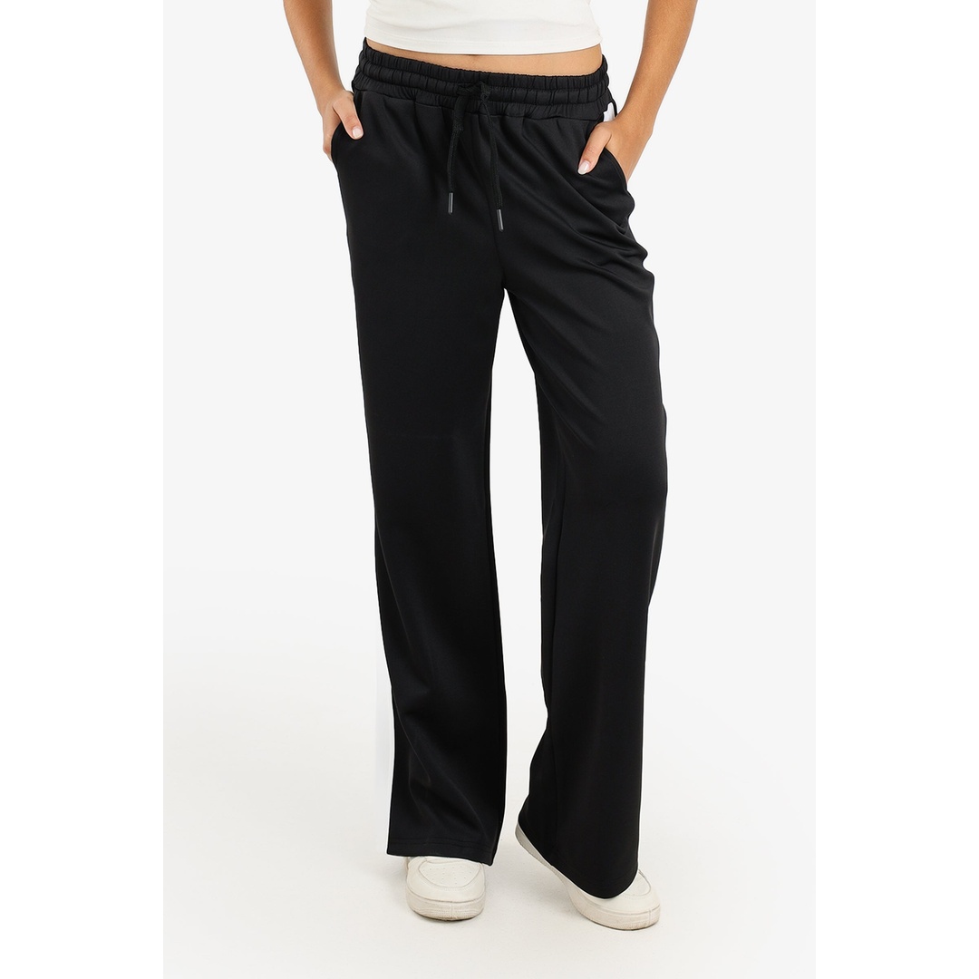 بنطلون رياضي بلوحة متباينة - أسود - 18291