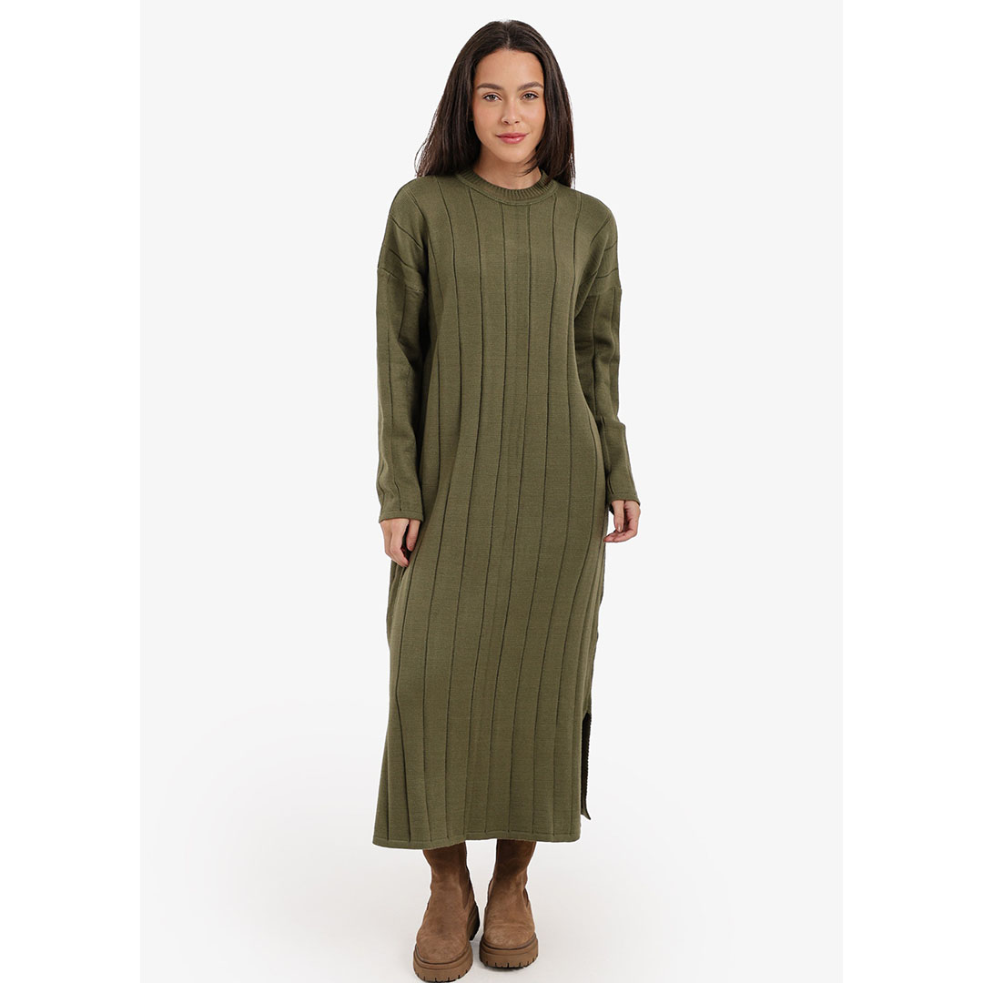 فستان مضلع برقبة دائرية حريمي - 18298