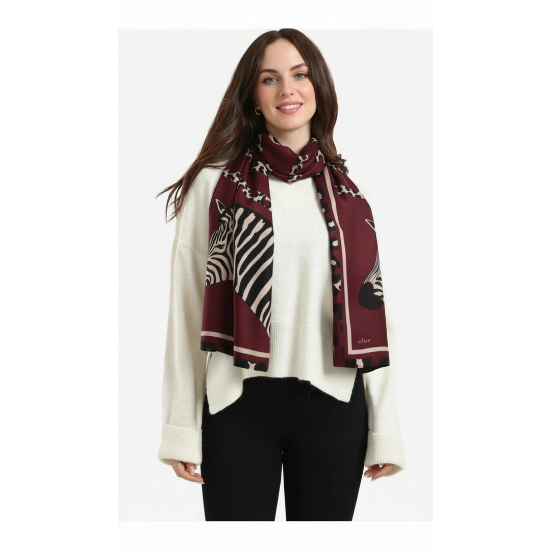 شال خفيف الوزن بنقشة حيوانية - 18306