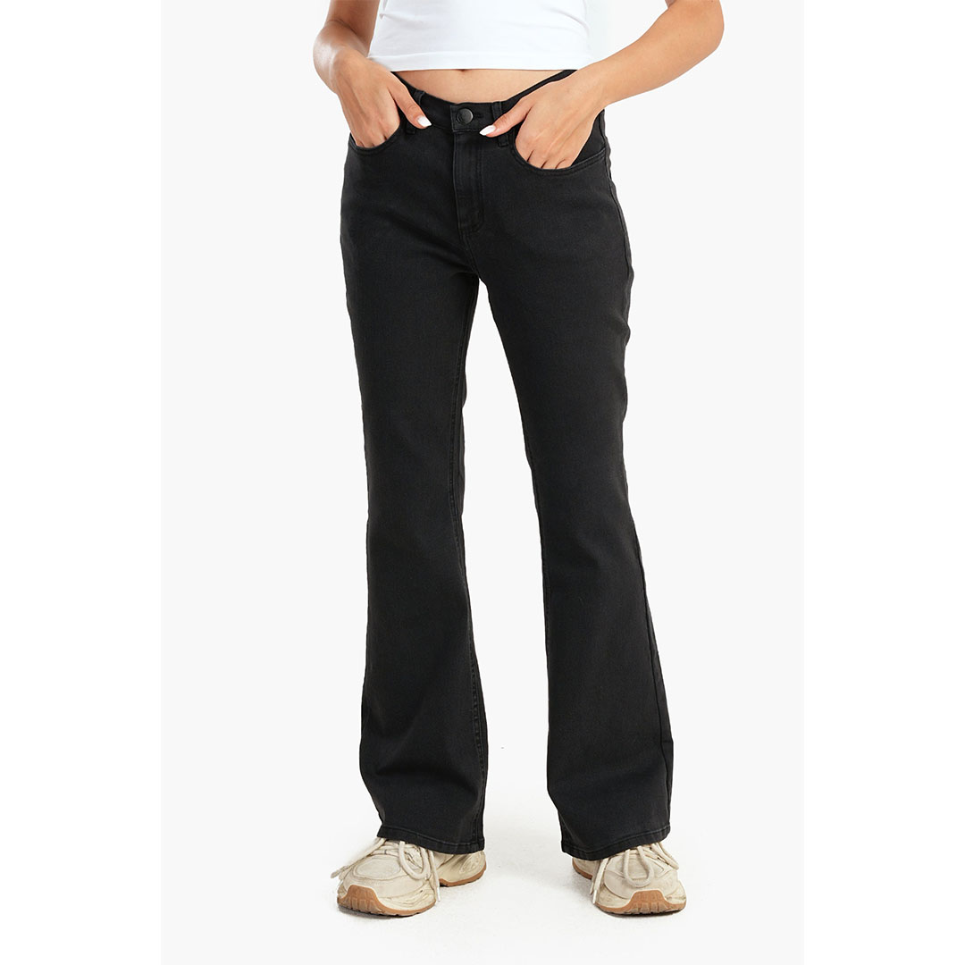 بنطلون جينز واسع كارينا حريمي - رمادي 55961