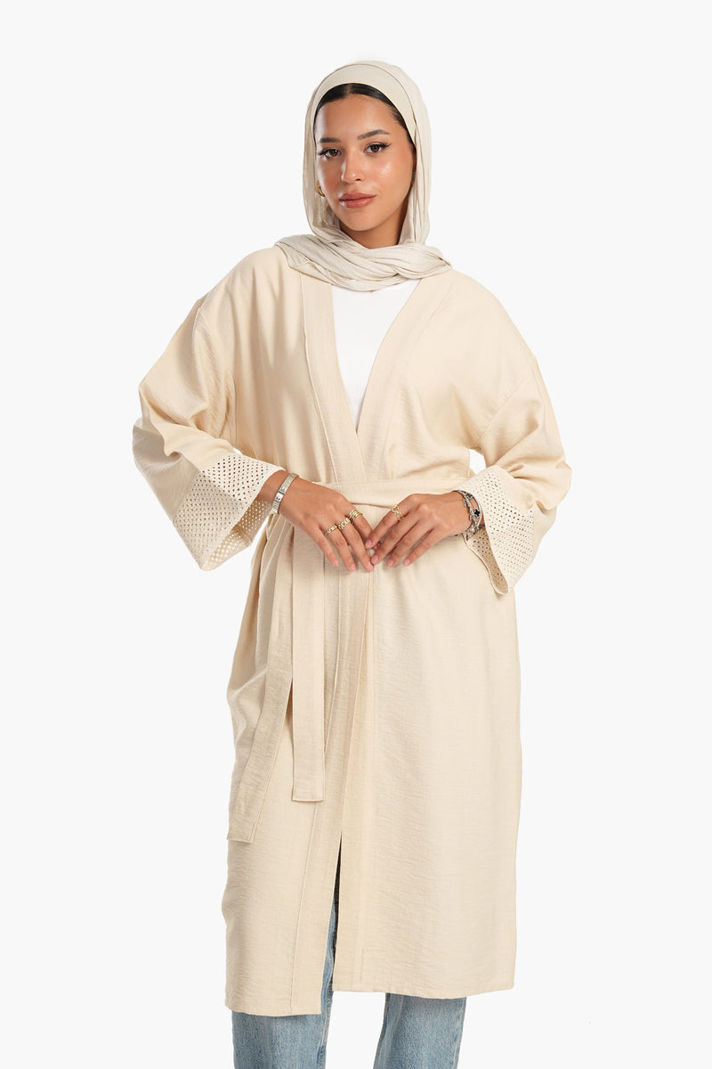 كيمونو كارينا مع أكمام كروشيه شبكية 56128