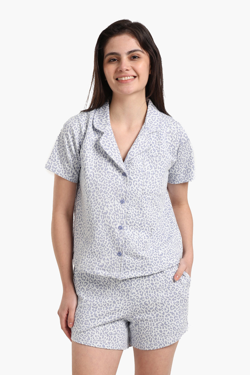 طقم بيجامة كارينا بطبعة جلد النمر 56387