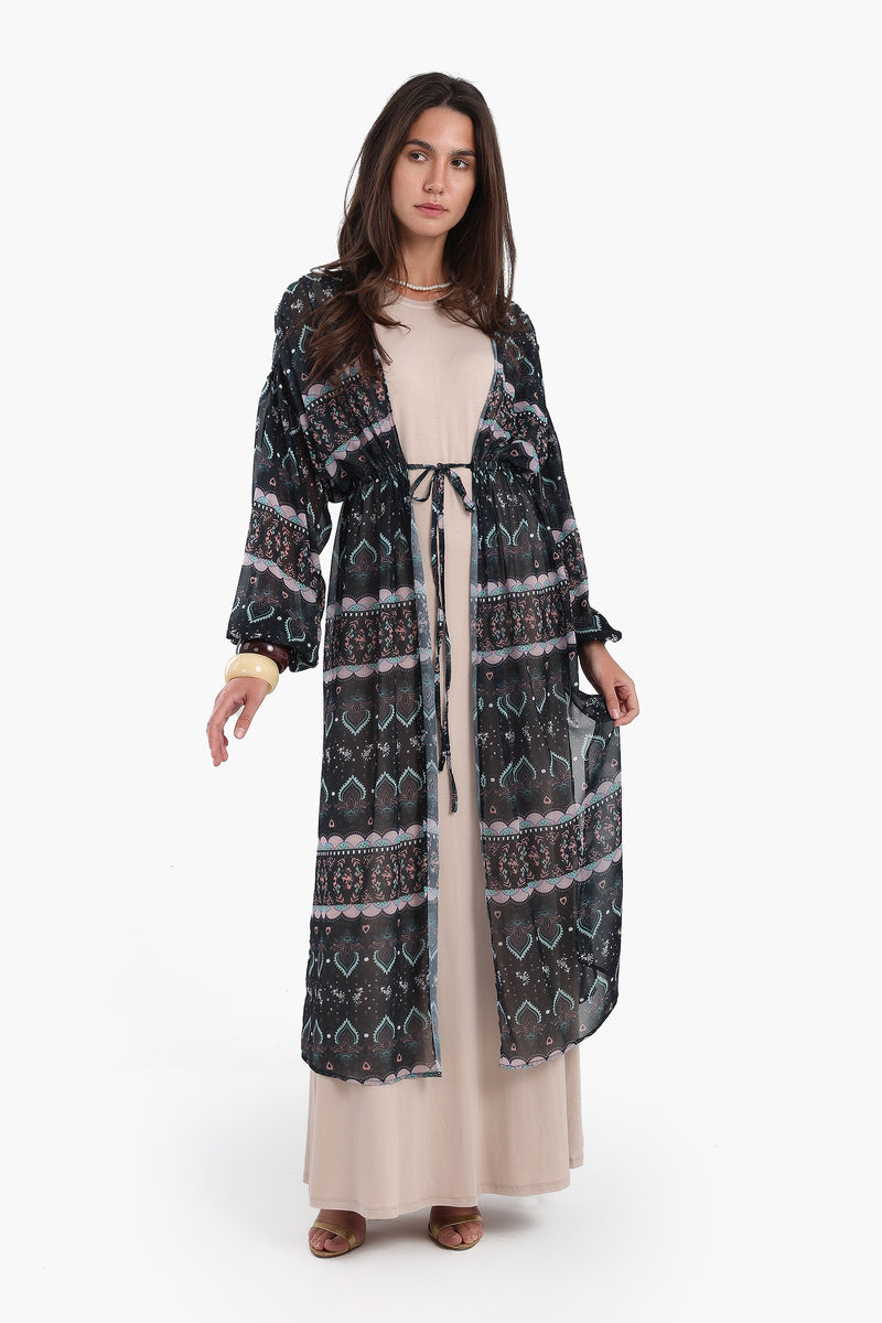 كيمونو كارينا مطبوع بوسط مطاطي 56517