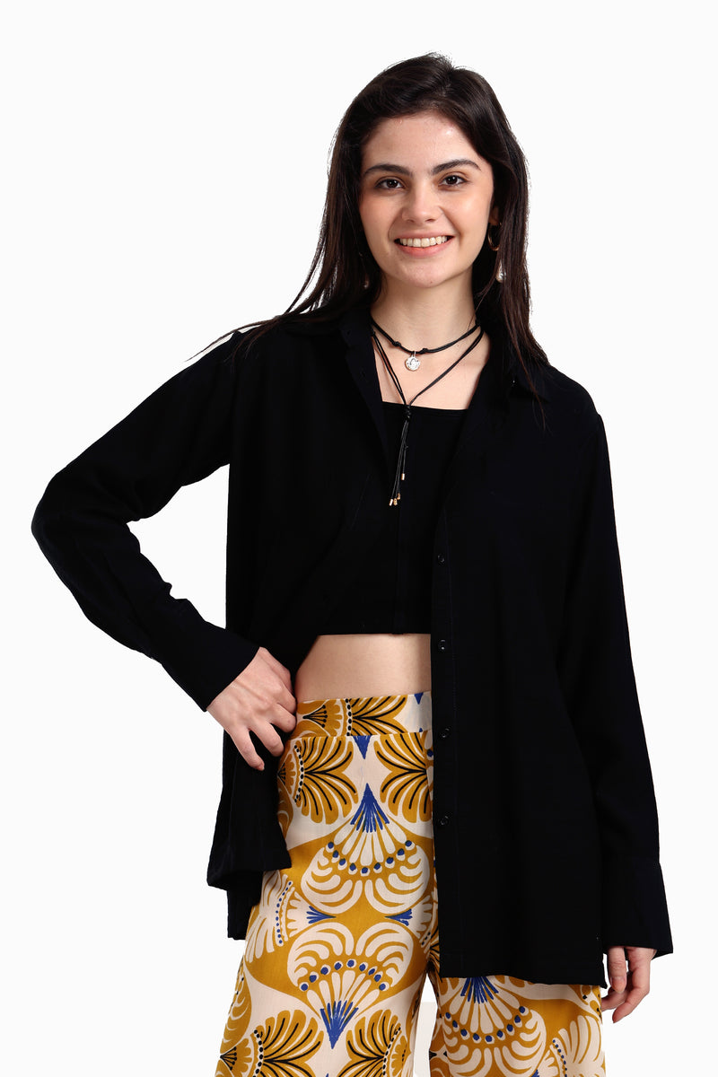 قميص كارينا فوال بأزرار للإغلاق 56655