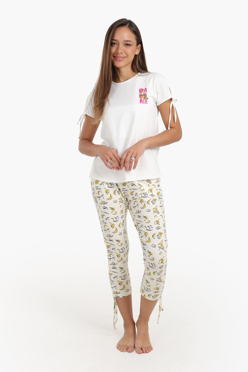 طقم بيجامة كارينا مع أربطة 56770