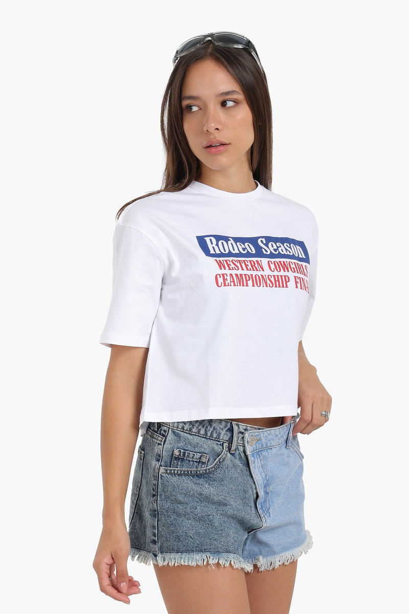 تي شيرت كارينا مطبوع - أوف وايت 56837