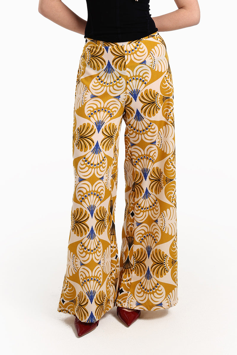 بنطلون كارينا الصيفي واسع الرجل - متعدد الألوان 57036