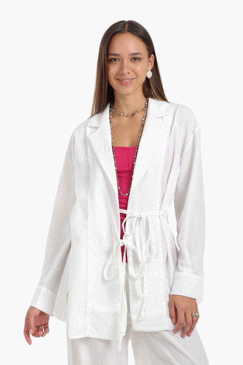 بلوزة كارديجان كارينا بتصميم ملفوف 57139