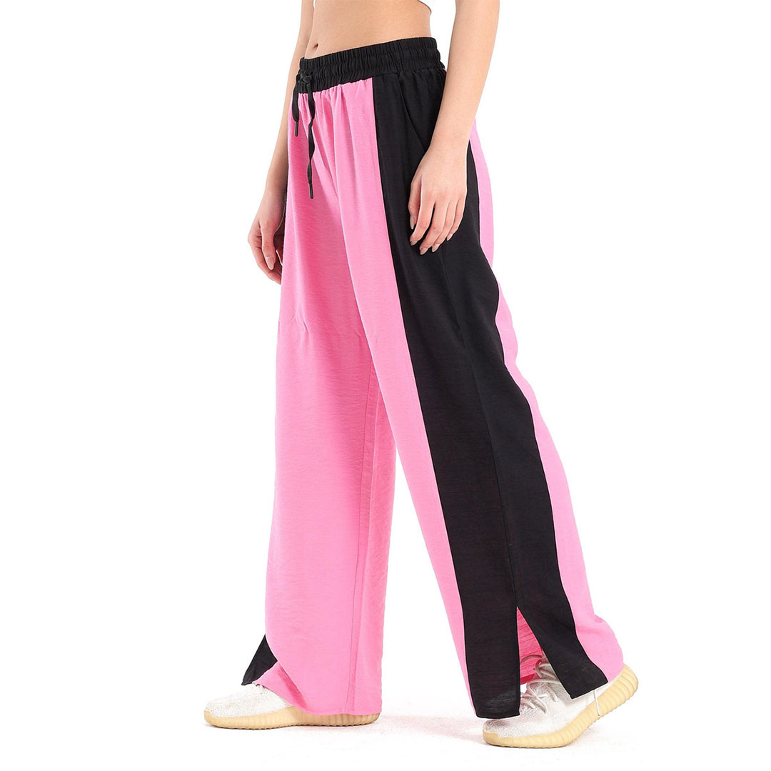 بنطلون واسع حريمي بفتحة من الجنب 17135