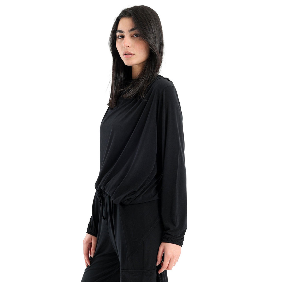 توب بكم طويل حريمي - أسود 17172