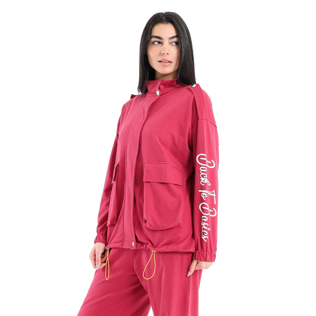 جاكيت خريفي طويل حريمي 17271