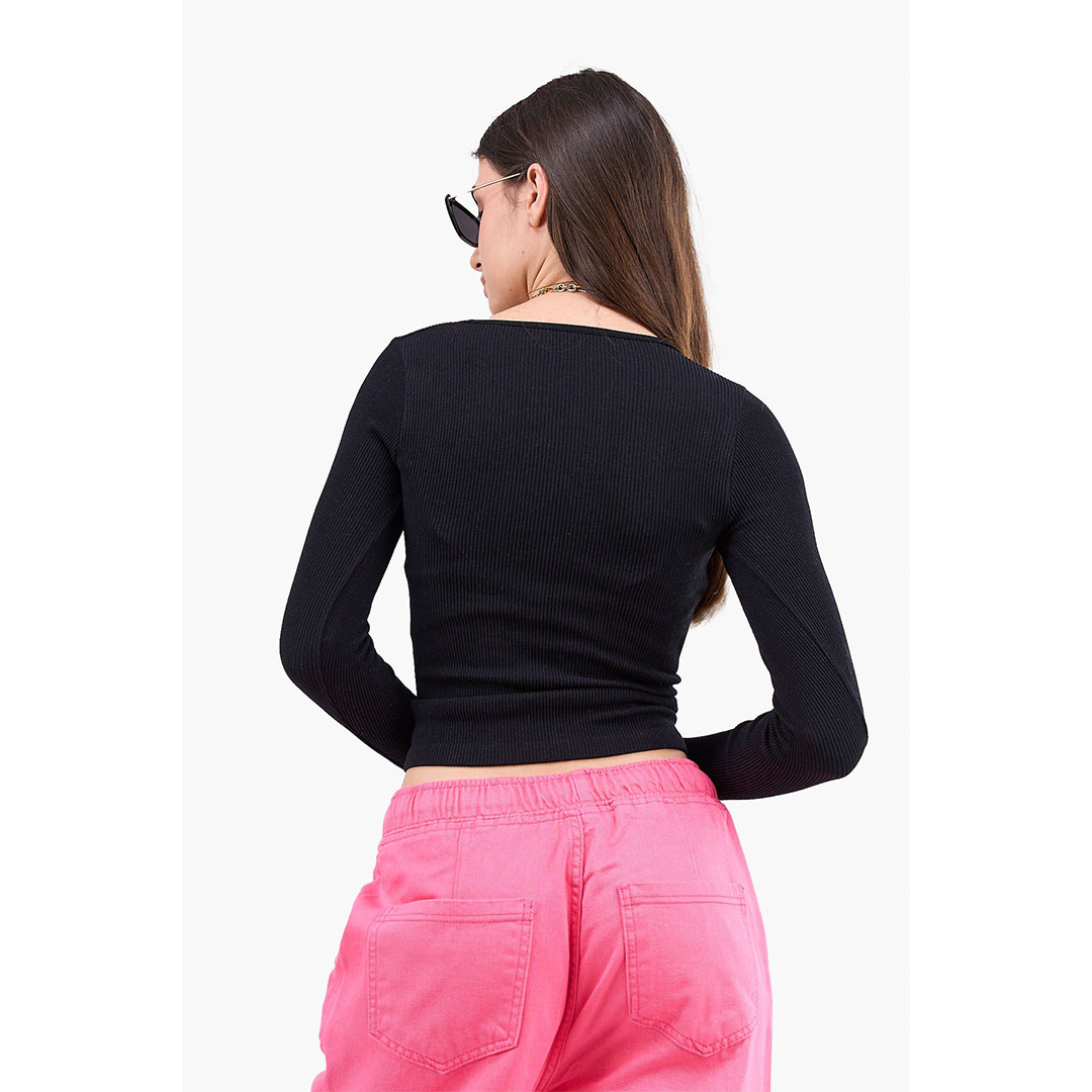 توب قصير رقبة مربعة حريمي 17836