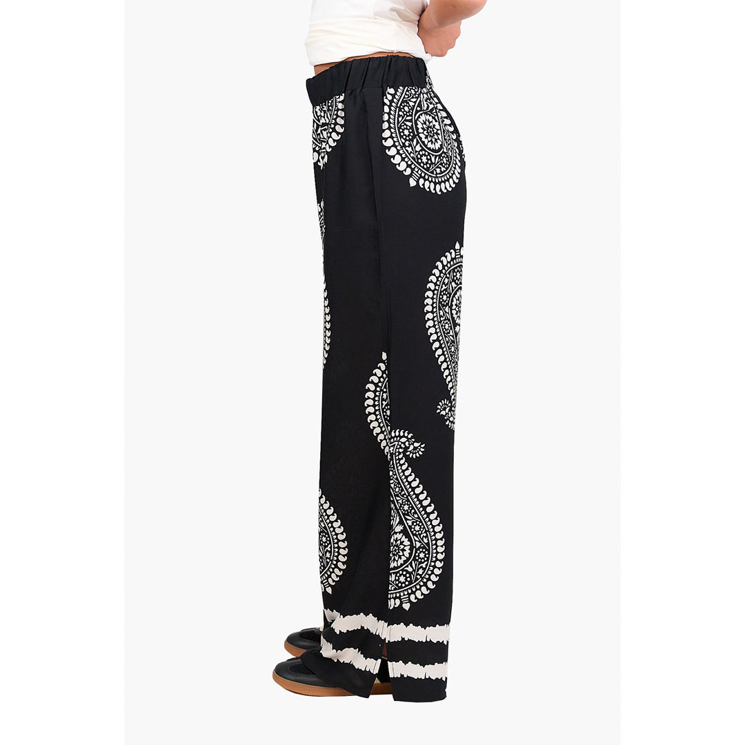بنطلون بوهيمي حريمي - أسود 17860