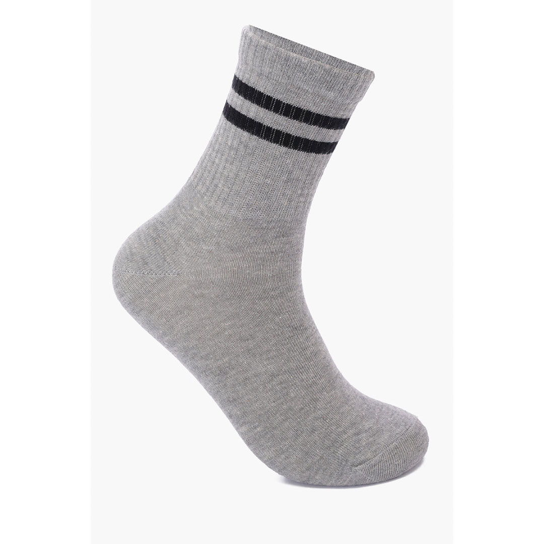 شرابات مخططة متباينة الألوان - 3 أزواج