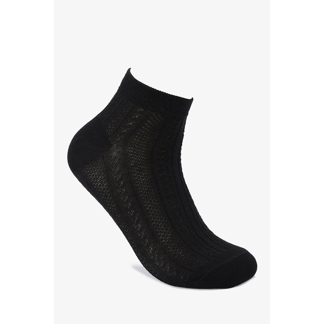 شرابات قطنية مزخرفة - 3 أزواج